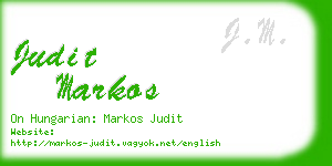 judit markos business card